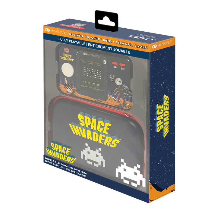 SPACE INVADERS Pocket Player Pro with Case